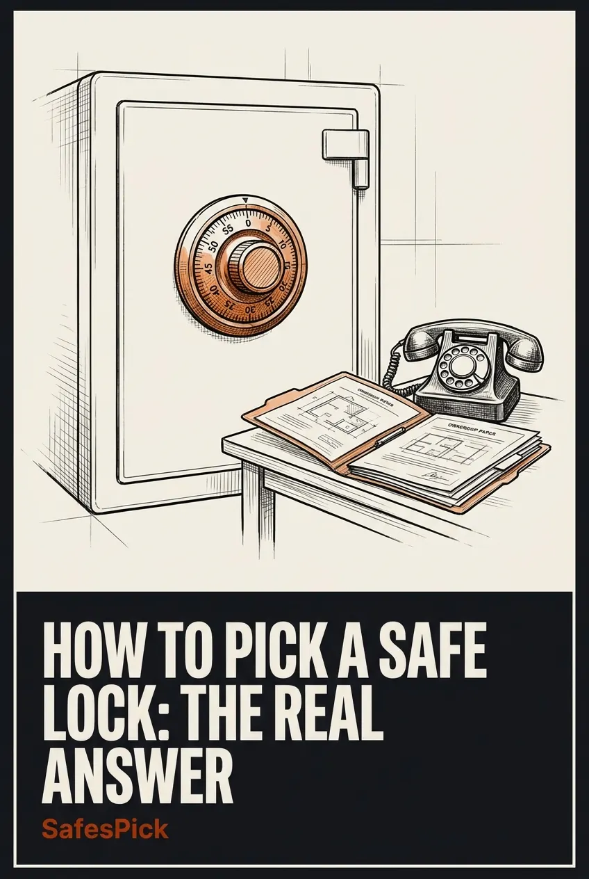 Pinterest pin: why the real answer to picking a safe lock is a safe technician
